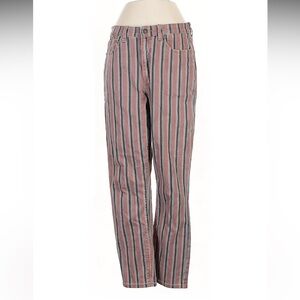 American Eagle striped mom jeans